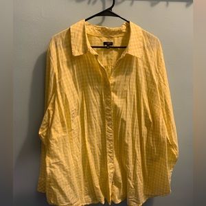 Talbot’s 3x Yellow Checkered Shirt